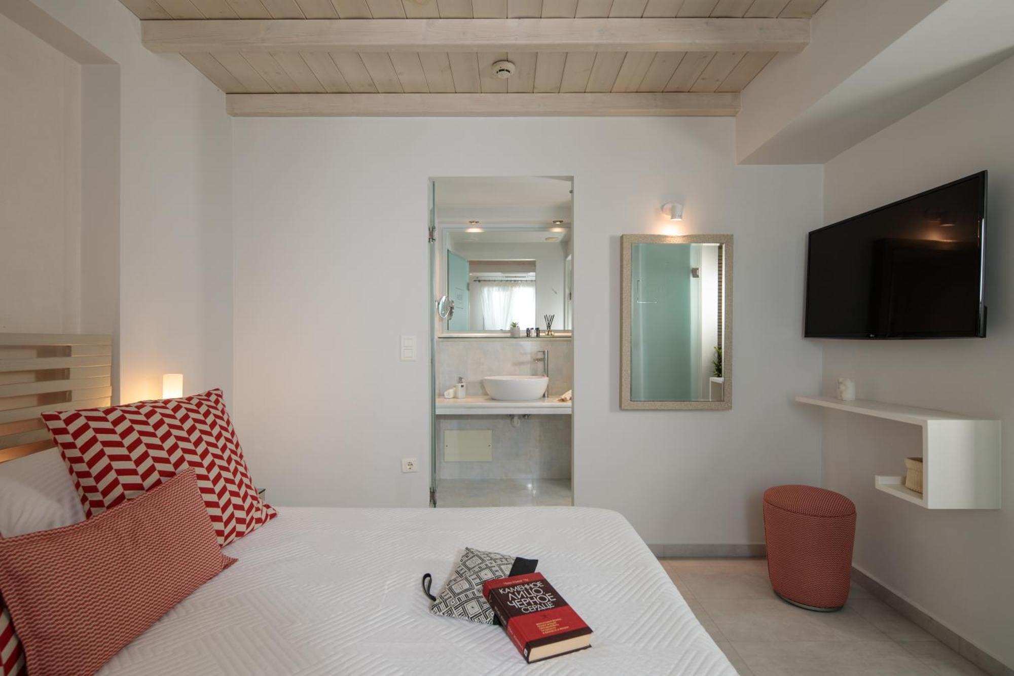 Iria Beach Art Hotel Ajía Ána Szoba fotó