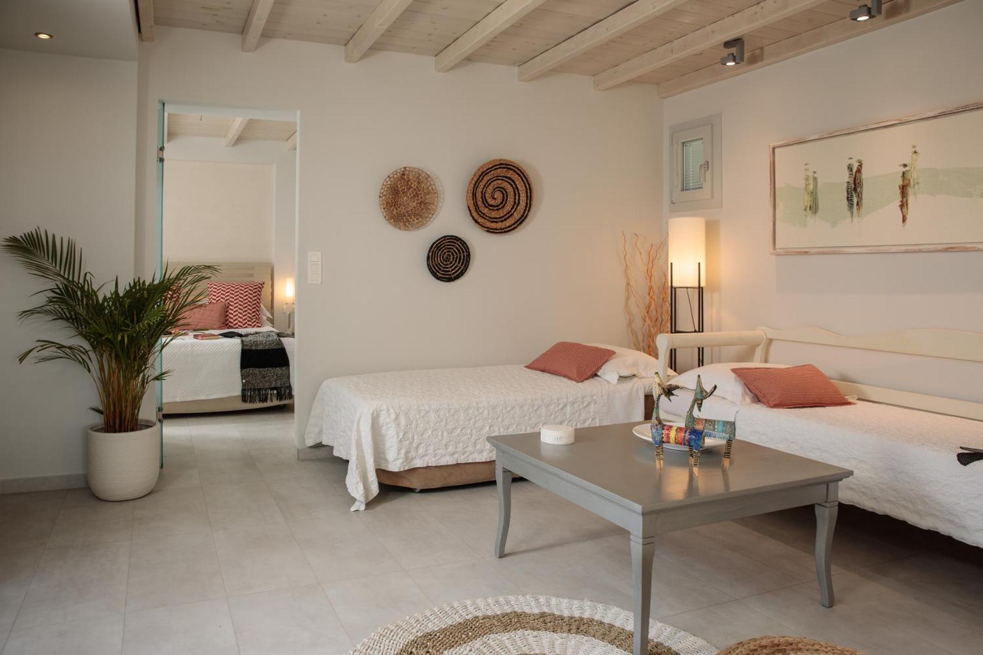 Iria Beach Art Hotel Ajía Ána Szoba fotó
