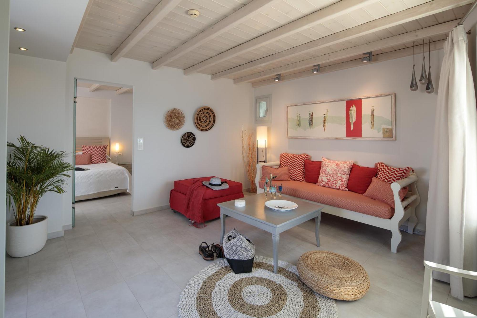 Iria Beach Art Hotel Ajía Ána Szoba fotó