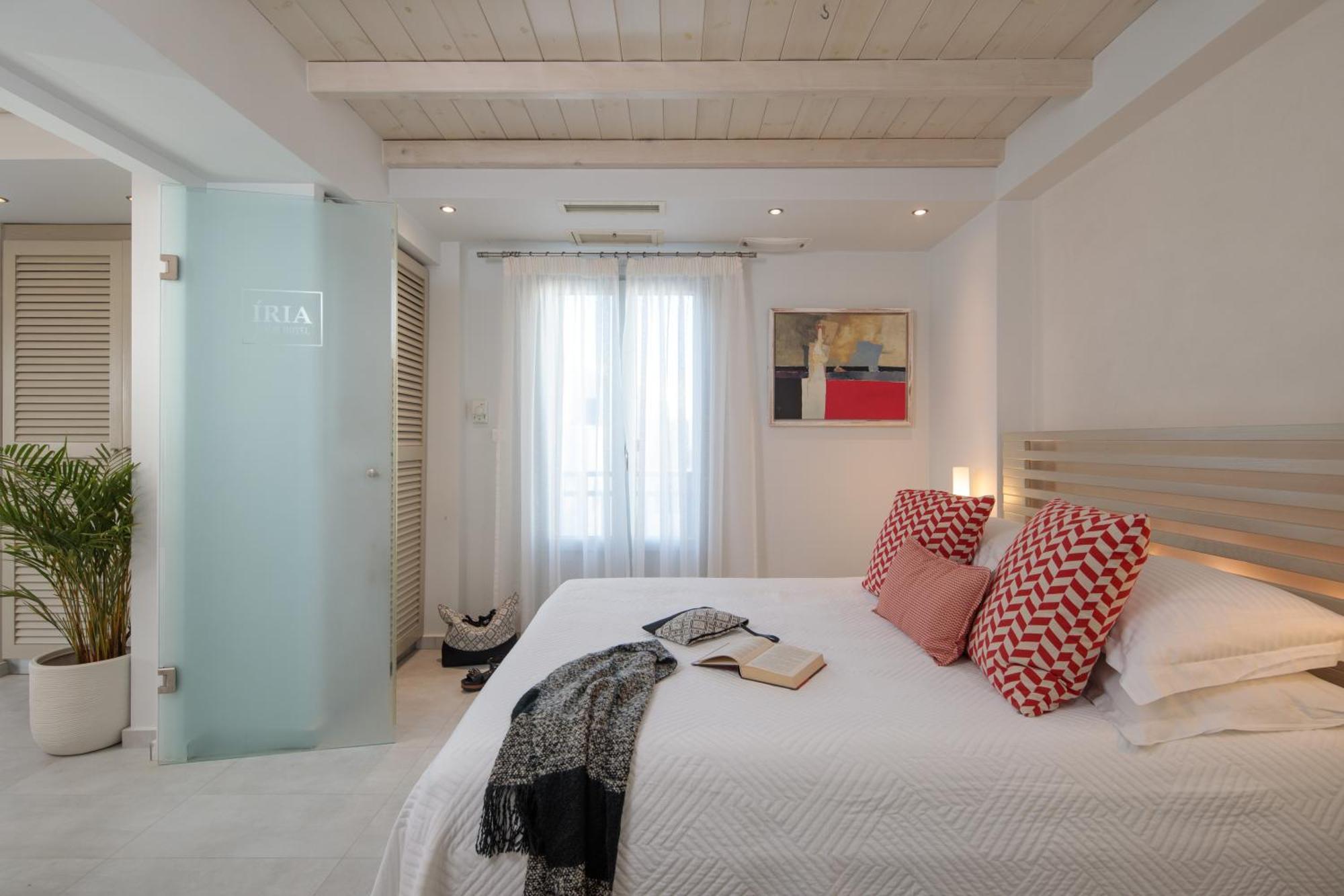 Iria Beach Art Hotel Ajía Ána Szoba fotó