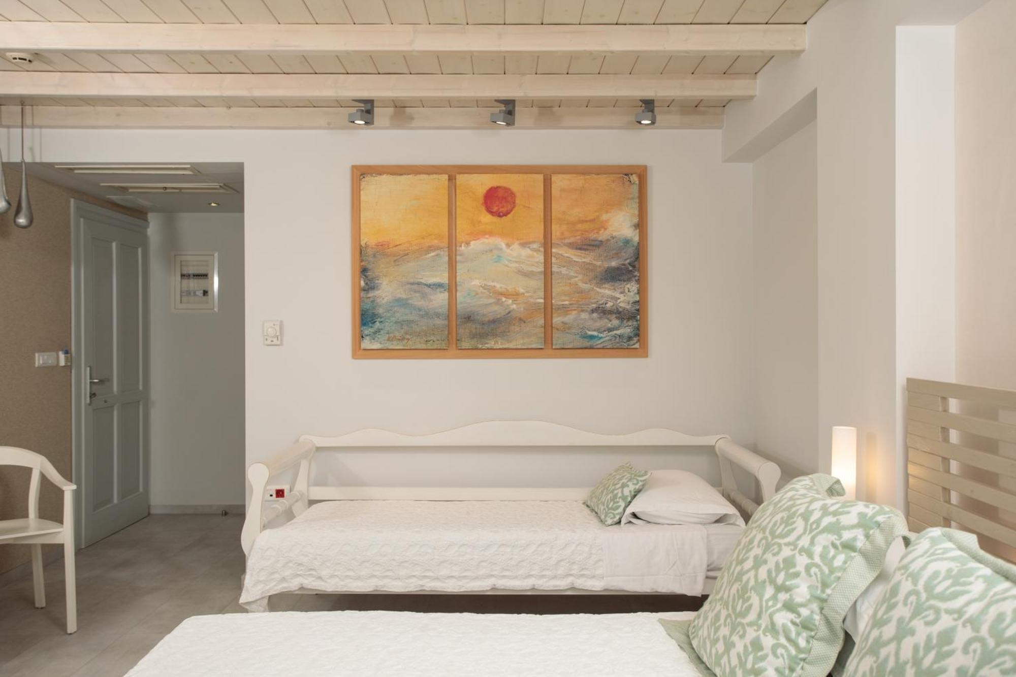 Iria Beach Art Hotel Ajía Ána Szoba fotó