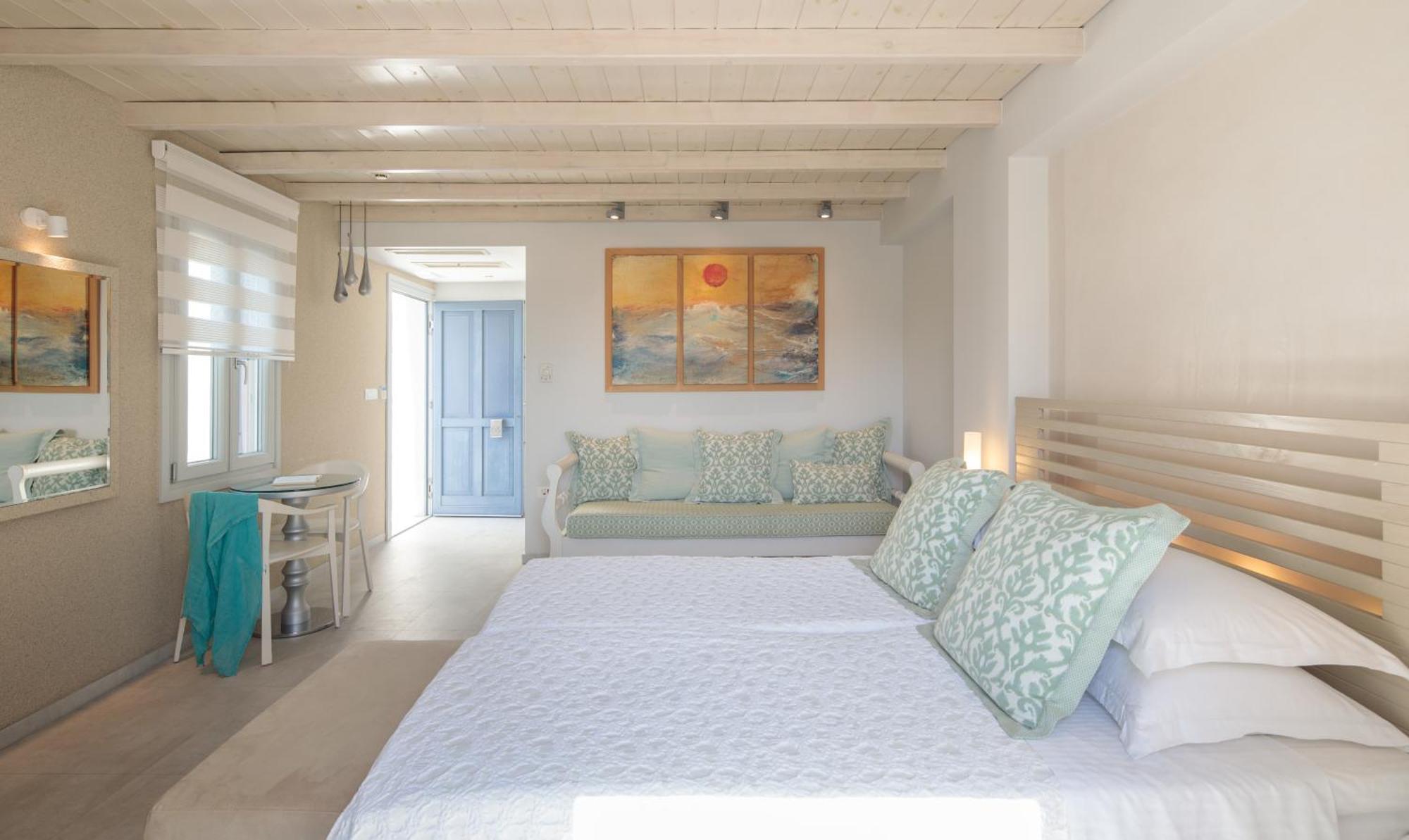 Iria Beach Art Hotel Ajía Ána Szoba fotó