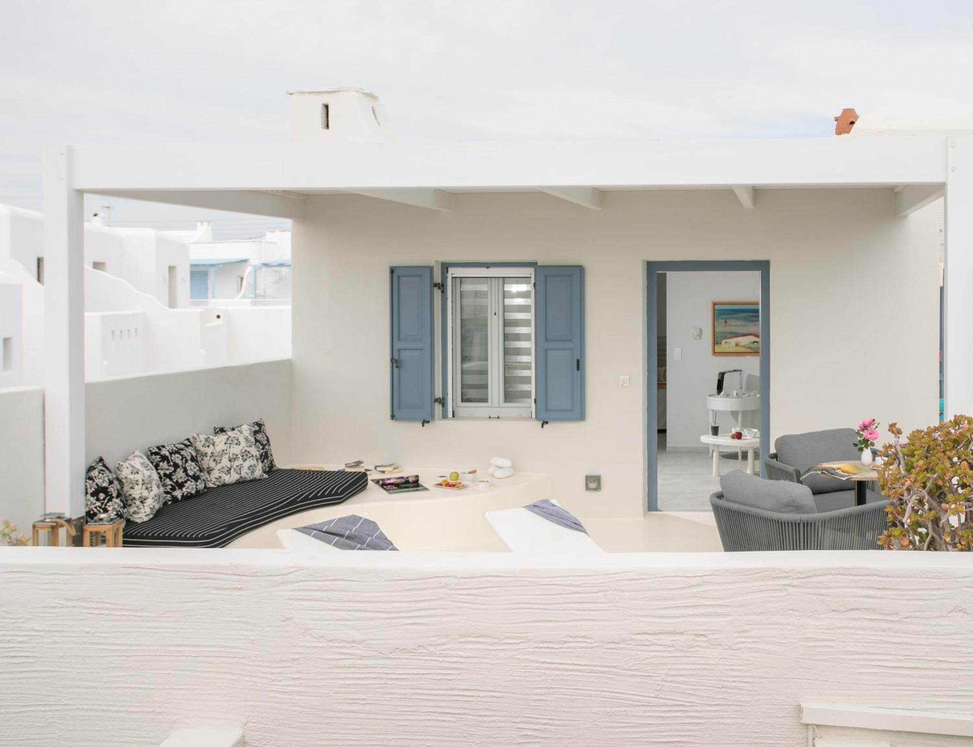 Iria Beach Art Hotel Ajía Ána Szoba fotó