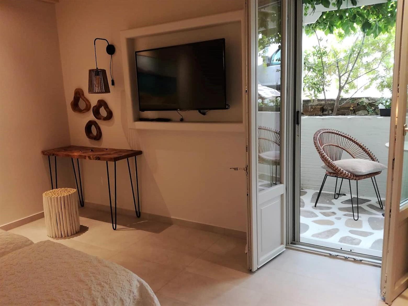 Iria Beach Art Hotel Ajía Ána Szoba fotó