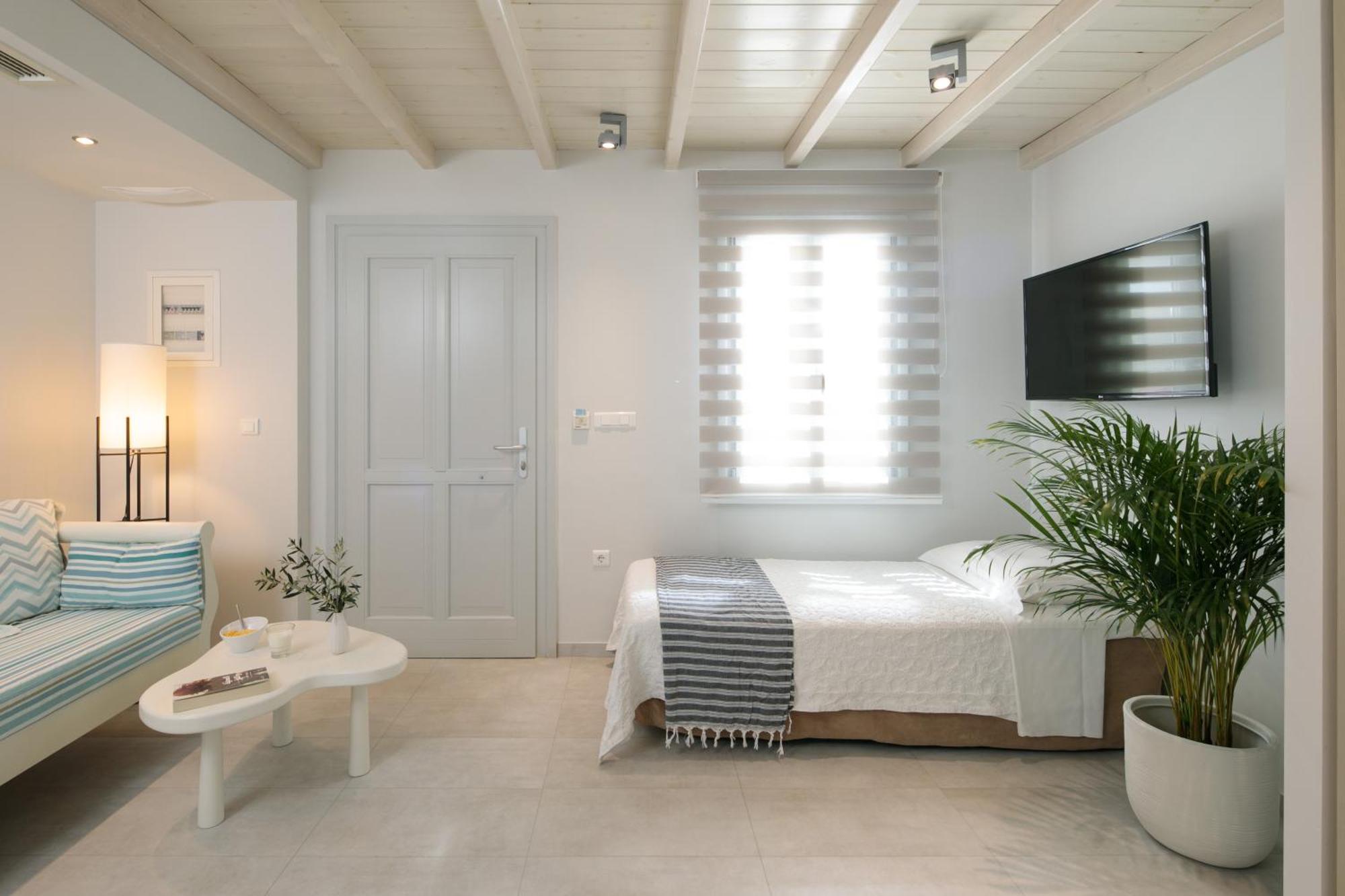 Iria Beach Art Hotel Ajía Ána Szoba fotó